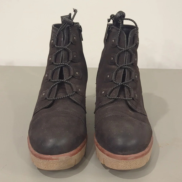 MIA Grant Wedge Booties Black size 10 - Picture 3 of 8